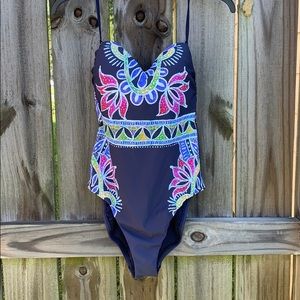 Trina Turk NWT Lotus print one piece size 8